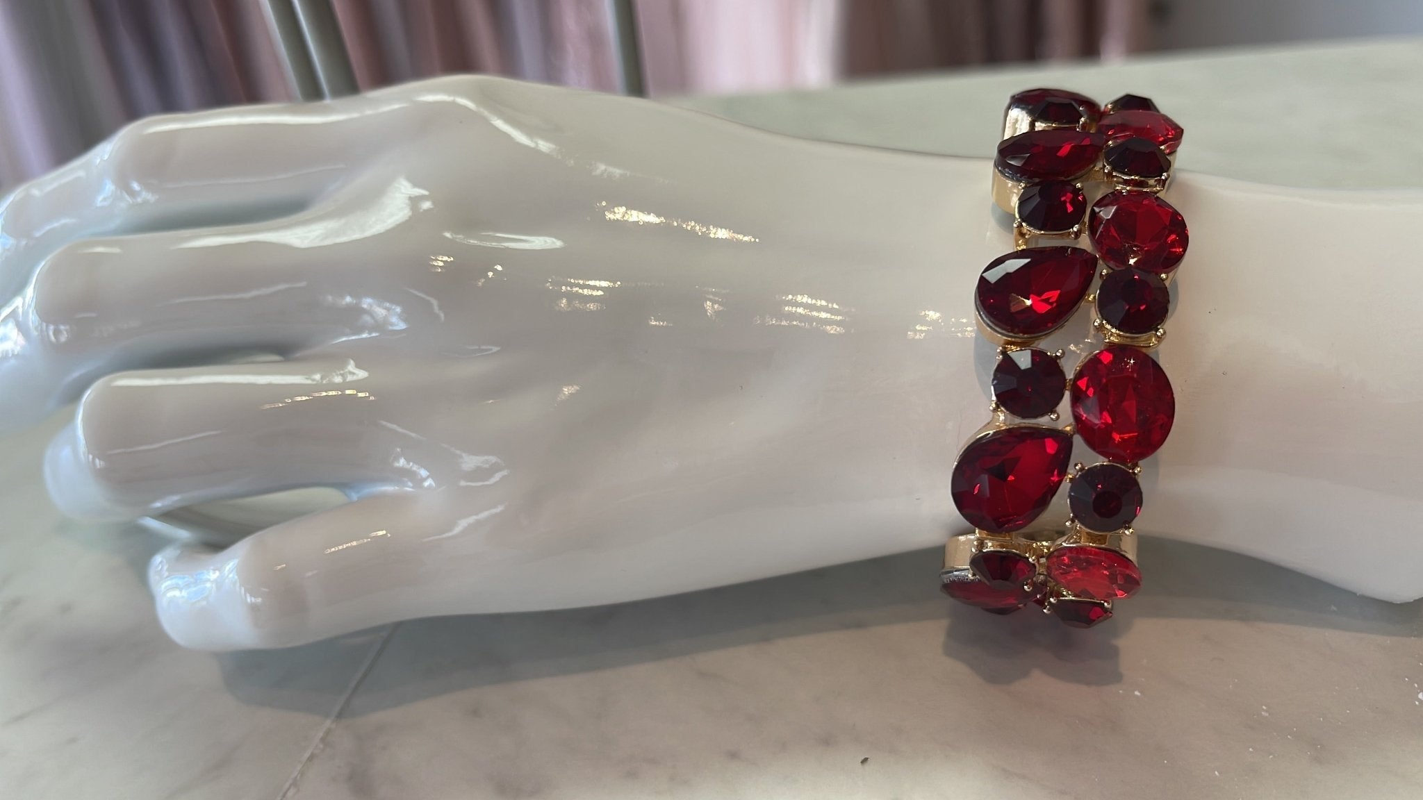 Accesorios Crystal Bracelet Red - Celebra La Boutique