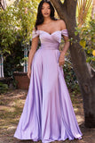 Vestido de Fiesta Largo con Escote Corazón y Detalles Fuera del Hombro - 7493