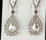 Pendientes de Gota con Orla de Cristal Engastado - 186581